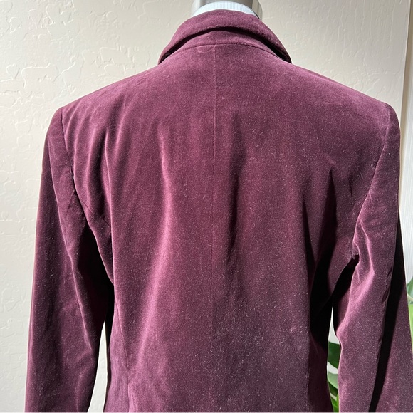 Ralph Lauren Burgundy Velvet Blazer US12 $265 - Picture 10 of 15